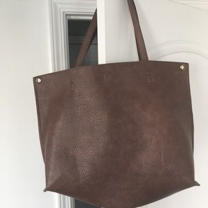 Free People tote with small bag inside